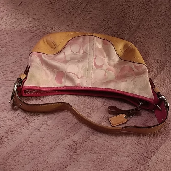 Authentic Coach w mono/leather handbag - Picture 12 of 12